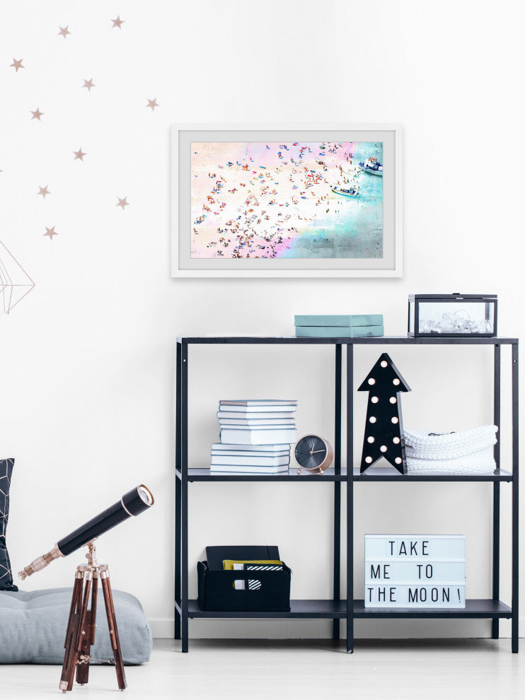 "Fun And Sun" Framed Painting Print, 45"x30"