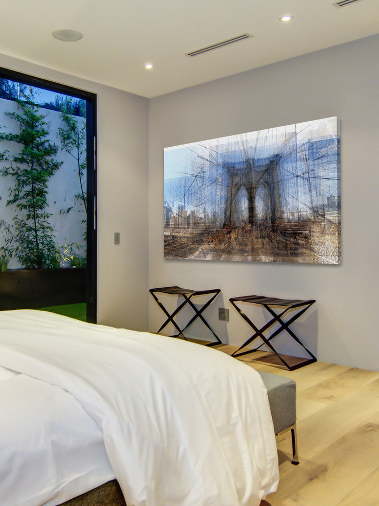 "Brooklyn Bridge" Painting Print on Canvas