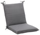 Rave Graphite Squared Corners Chair Cushion