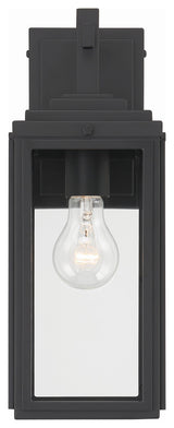 Byron 1-Light Matte Black Outdoor Wall Mount