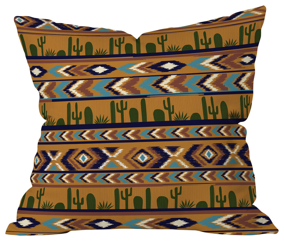 Kris Tate Cactus In Dawns Throw Pillow