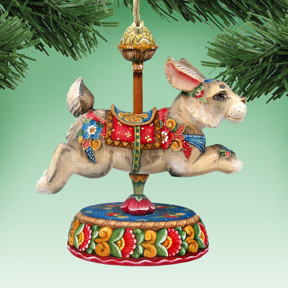 Carousel Bunny Ornament