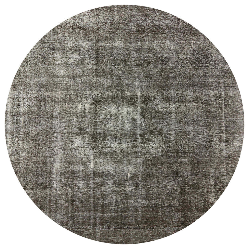 Ahgly Company Indoor Round Mid-Century Modern Area Rugs, 5' Round