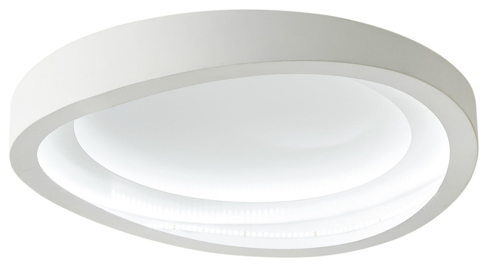 Modern Matte White LED Flush Mount Ceiling Light for Kitchen