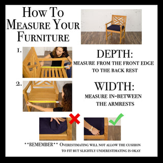 23"x25"x5" Deep Seating Sofa Pillow and Cushion Set, Corded