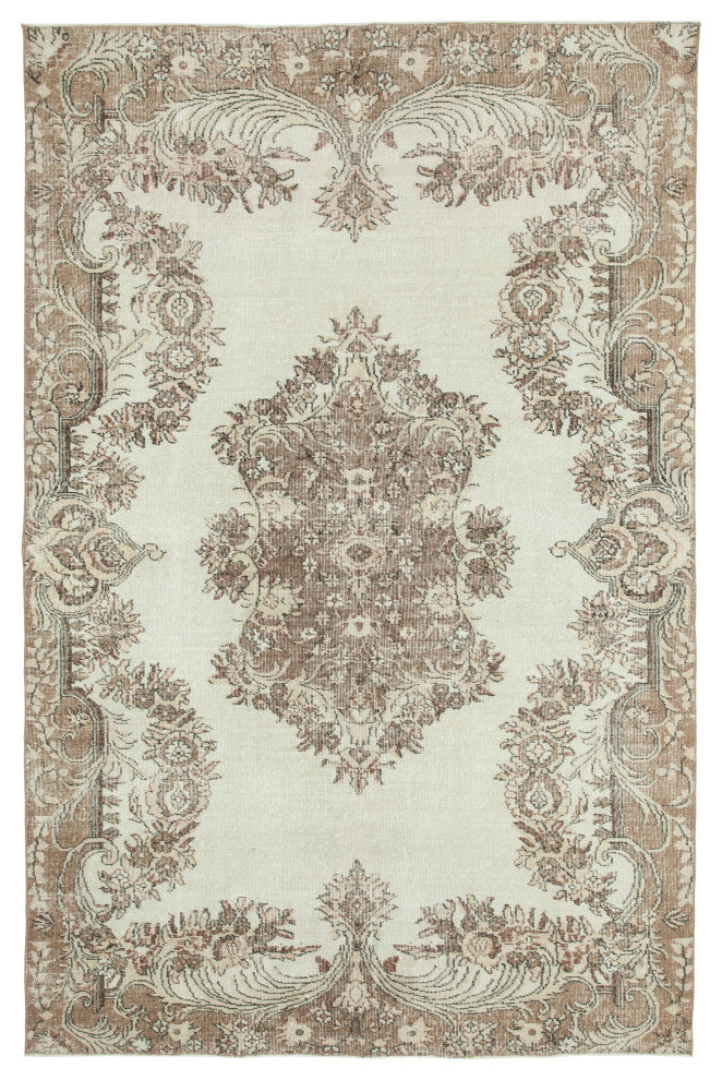 Rug N Carpet - Handwoven Anatolian 6' 5" x 9' 8" Distressed Vintage Rug