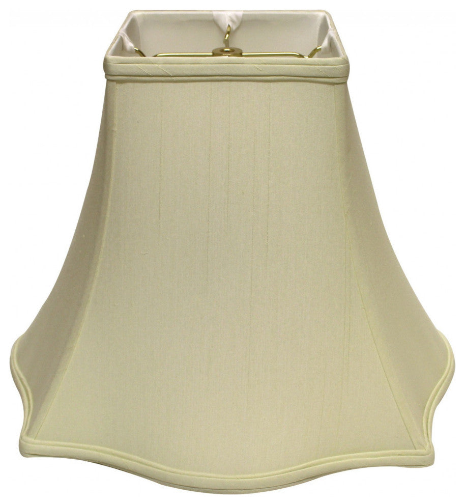 12" Ivory Premium Square Monay Shantung Lampshade