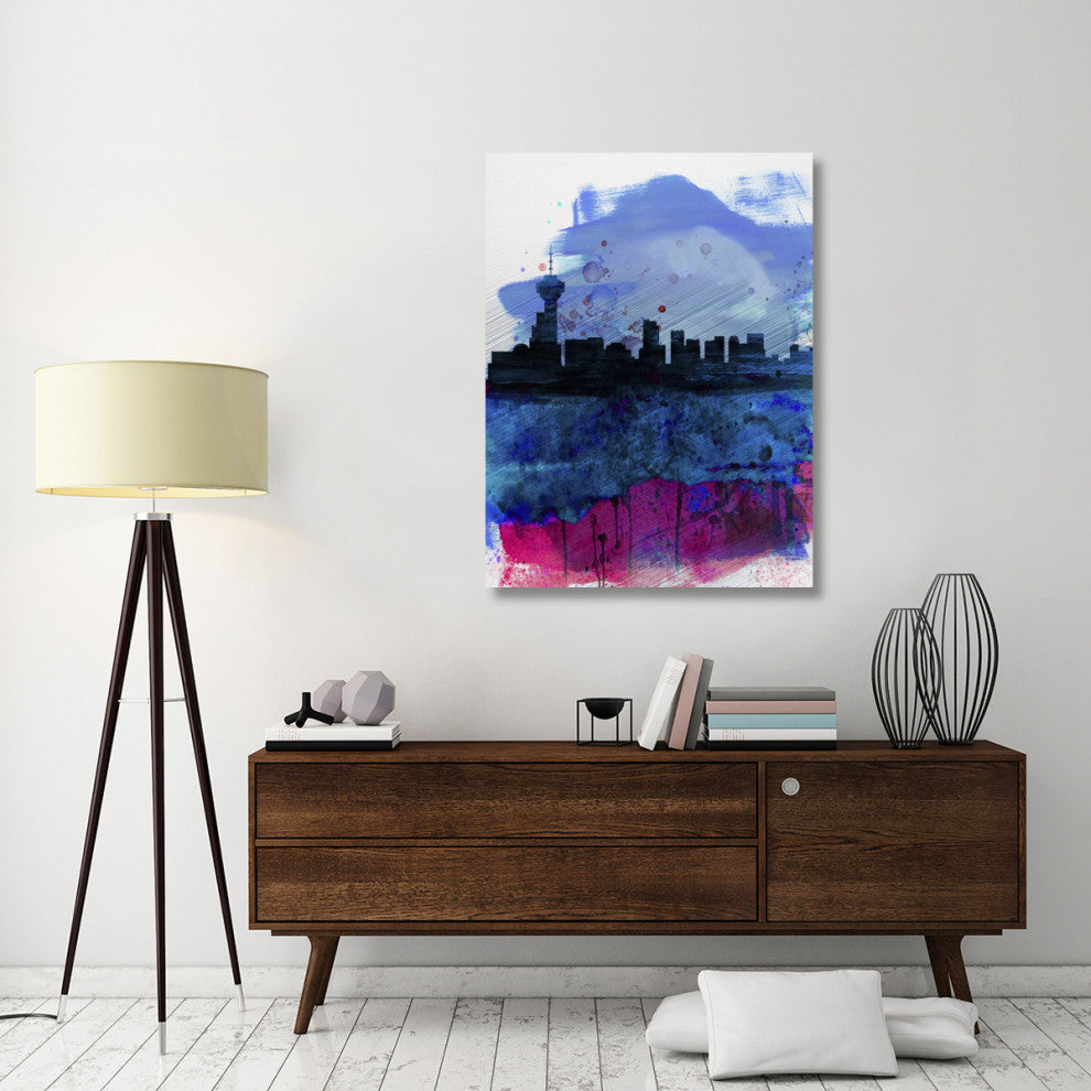 "Vancouver Watercolor Skyline" Fine Art Print