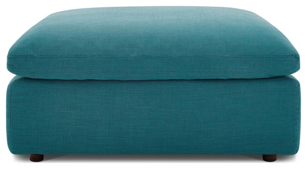 Teal Commix Down Filled Overstuffed 7 Piece Sectional Sofa Set
