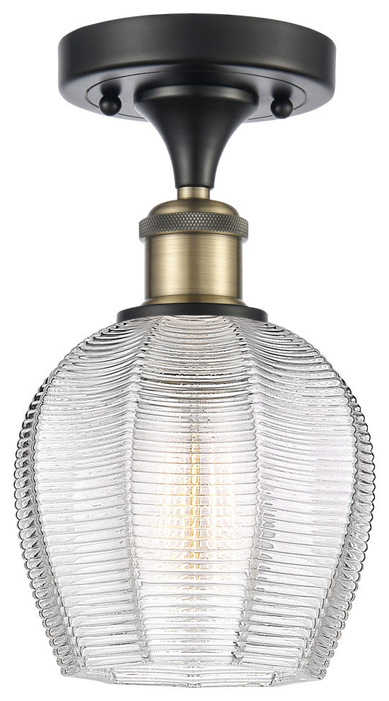 Innovations 516-1C-BAB-G462-6 1 LightSemi-Flush Mount, Black Antique Brass