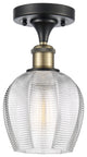 Innovations 516-1C-BAB-G462-6 1 LightSemi-Flush Mount, Black Antique Brass
