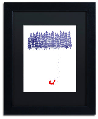 Robert Farkas 'Alone In The Forest' Matted Framed Art