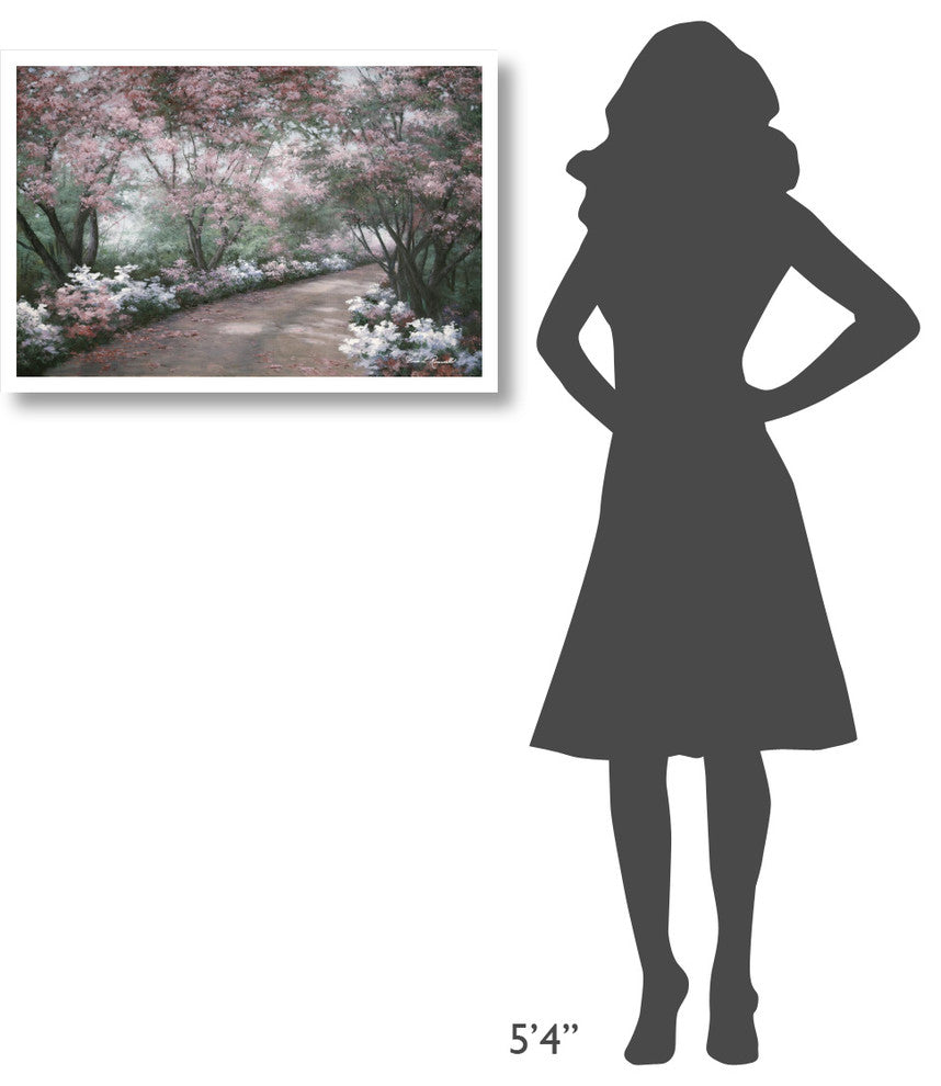 "Azalea Walk" Digital Paper Print by Diane Romanello, 32"x22"