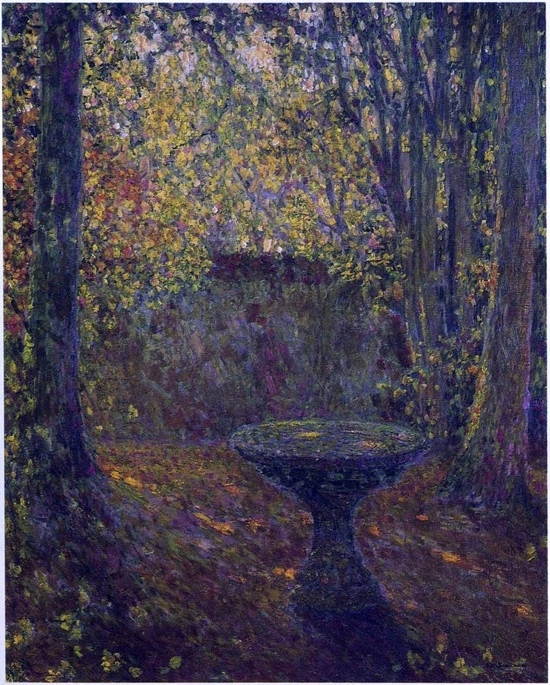 Henri Le Sidaner Table Among the Trees, 20"x25" Wall Decal Print