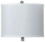Benzara BM224674 Wall Lamp with Round Shade & 3 Way Push Button, Silver