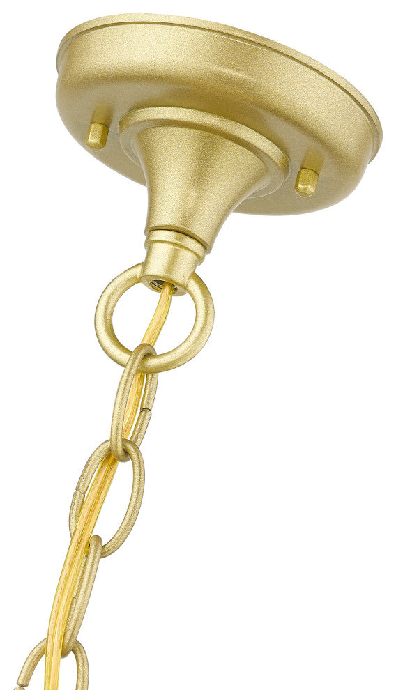 Oxford 1-Light Soft Gold Outdoor Medium Pendant Lantern