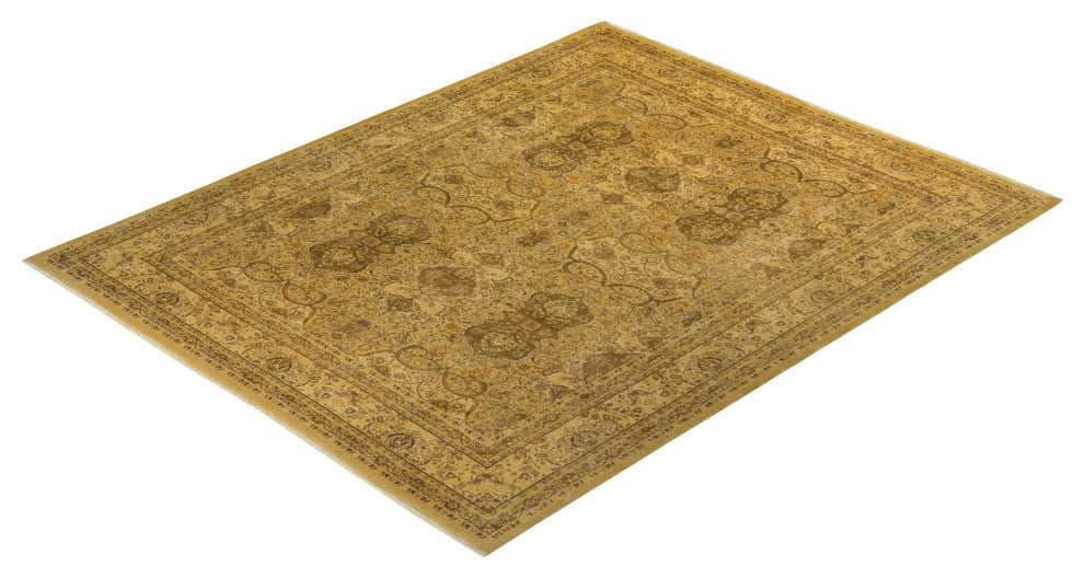 Reese, One-of-a-Kind Hand-Knotted Area Rug Yellow, 8'1"x10'1"