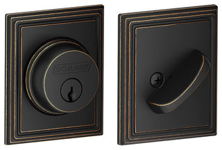 Schlage B60N-ADD Single Cylinder Grade 1 Deadbolt - Aged Bronze