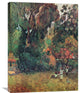 "Huts Under The Trees" Stretched Canvas Giclee by Paul Gauguin, 23"x30"