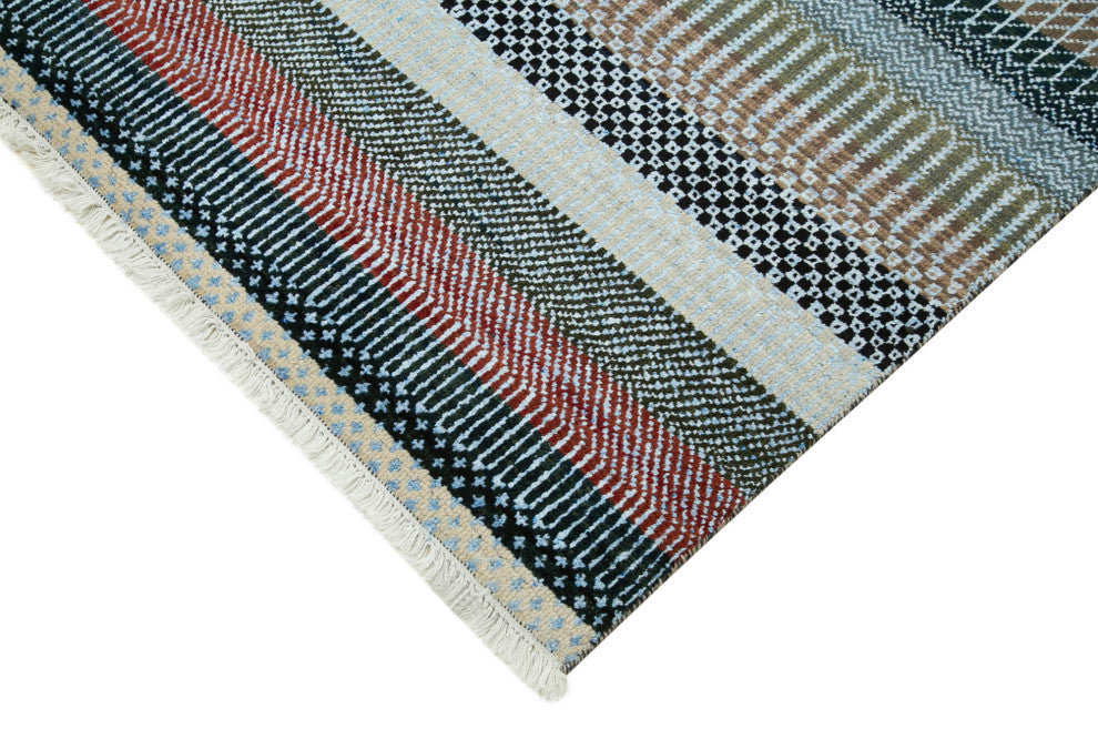 Rug N Carpet - Handmade Unique 7' 11'' x 9' 10'' Moroccan Area Rug