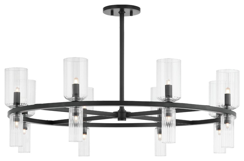 Tabitha 16-Light Chandelier Soft Black