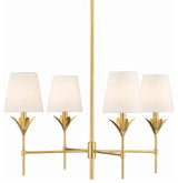 Crystorama Lighting Group 534 Broche 4 Light 28"W Chandelier - Antique Gold