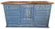 Shipwreck Rustic Carved Wood Bathroom Vanity, 60"x20"x32", With Top
