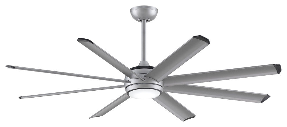 Stellar Ceiling Fan, Silver, 64"