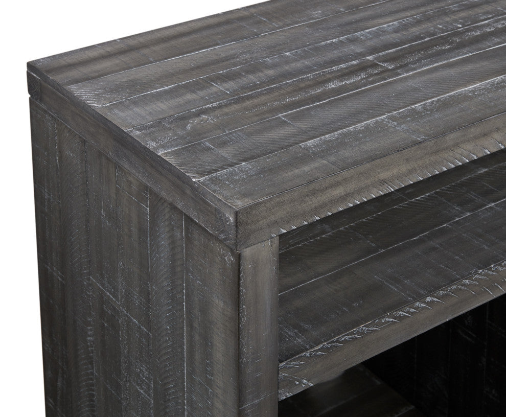 Lexington Rectangular 70" Solid Wood TV Stand, Gray