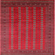Ahgly Company Indoor Square Mid-Century Modern Area Rugs, 5' Square