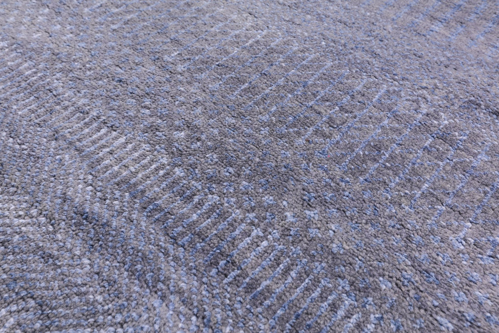 3' 2" X 5' 1" Wool and Silk Savannah Grass Handmade Rug Q11533
