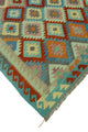 Sangat Kilim Frayne Blue/Rust Rug, 6'5x9'7