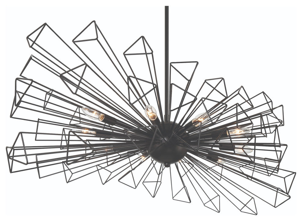 Dendelio 10 Light Chandelier, Black