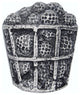 Bucket of Golf Balls Cabinet Knob, Pewter