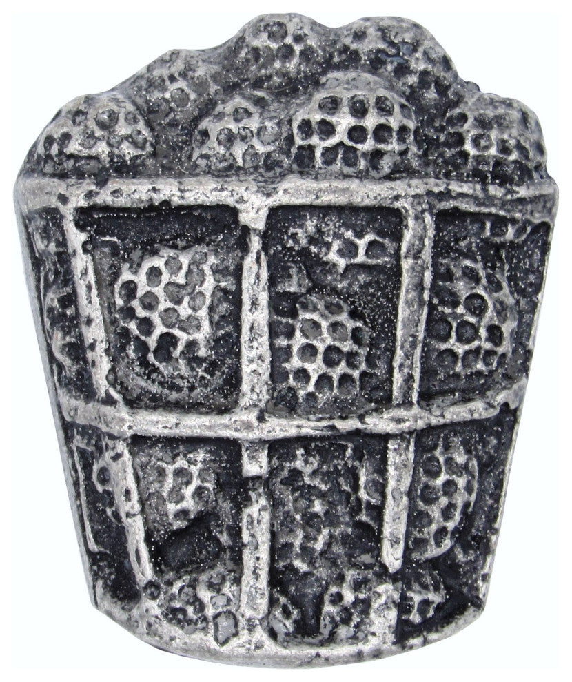 Bucket of Golf Balls Cabinet Knob, Pewter