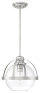 Pendleton 1-Light Pendant, Satin Nickel