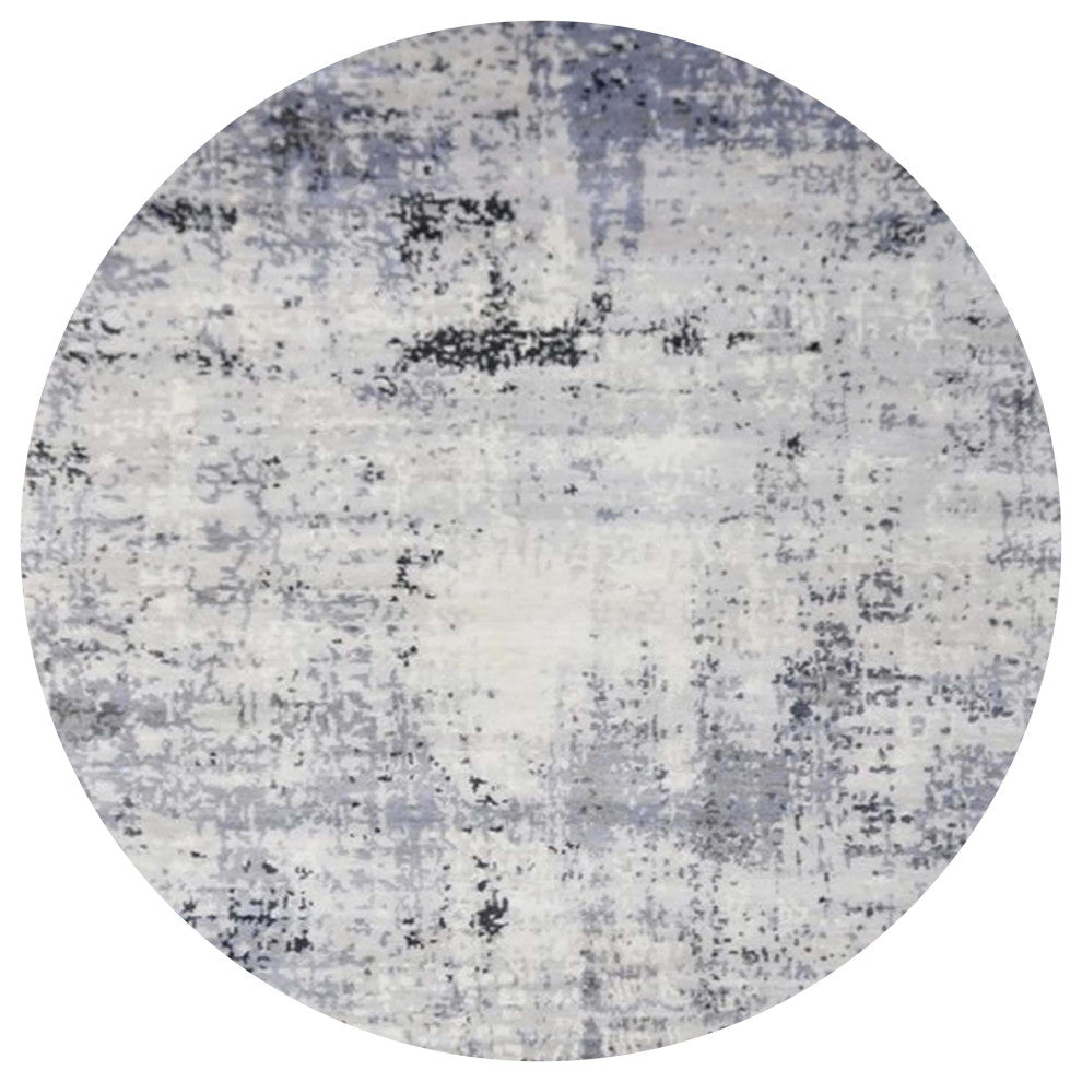 Ahgly Company Indoor Round Mid-Century Modern Area Rugs, 6' Round