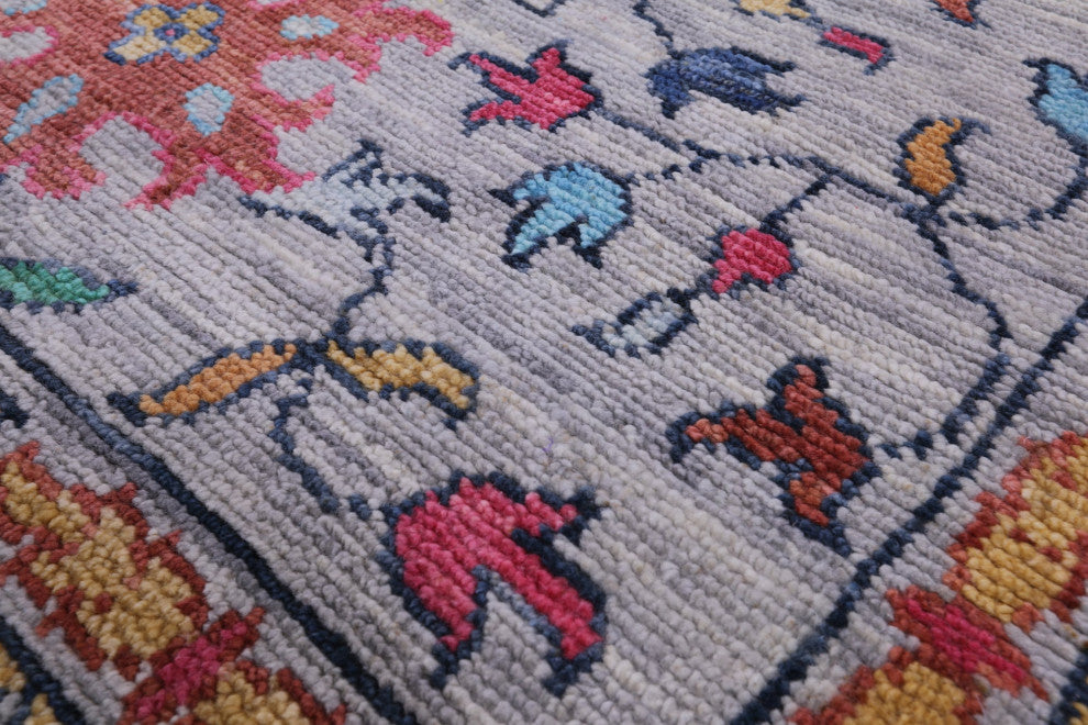 9' 1" X 12' 1" Turkish Oushak Hand Knotted Wool Rug - Q14955