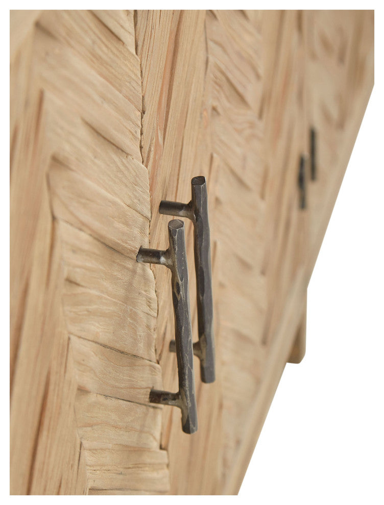 Bronx 84" 4-Door Sideboard, Brown