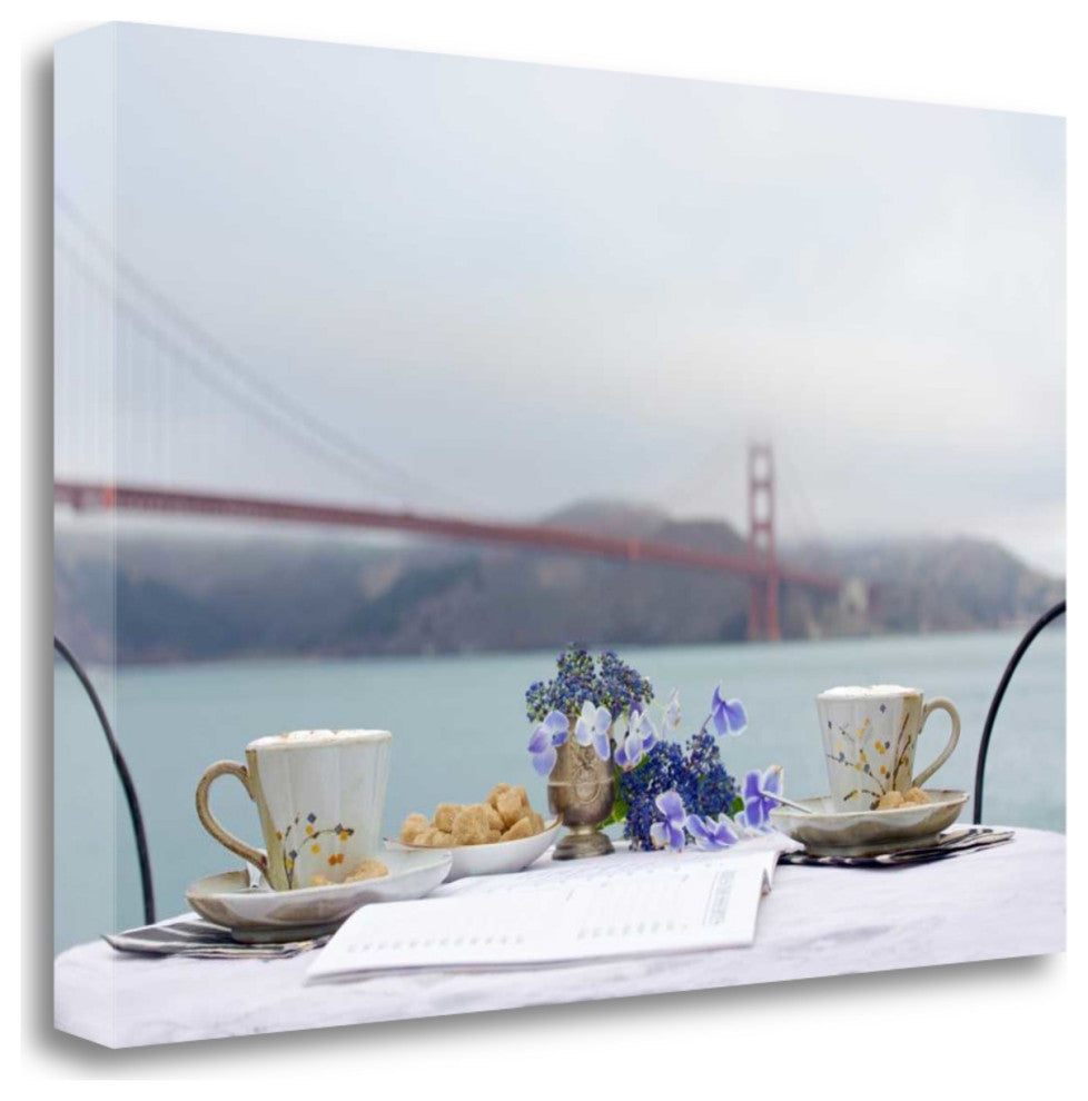 Tea Time For Two Golden Gate Bridge 4 Giclee Wrap Canvas Wall Art