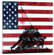 "Raising the Flag on Iwo Jima US Constitution" by iCanvas, 37x37x1.5"