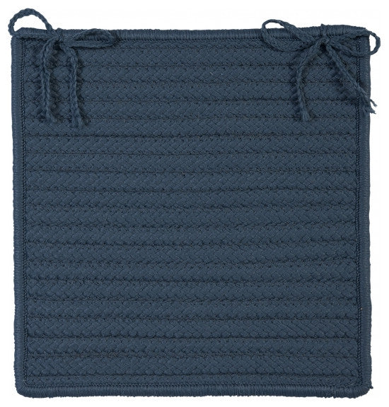 Colonial Mills Chair Pad Simply Home Solid Lake Blue Chair Pad