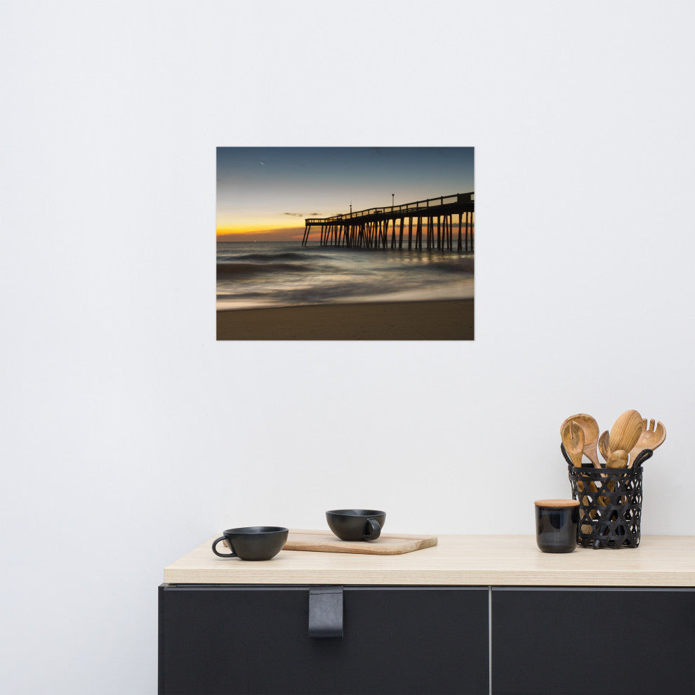 Motion of the Ocean Landscape Photo, Beach Unframed Wall Art Print, 18" X 24"