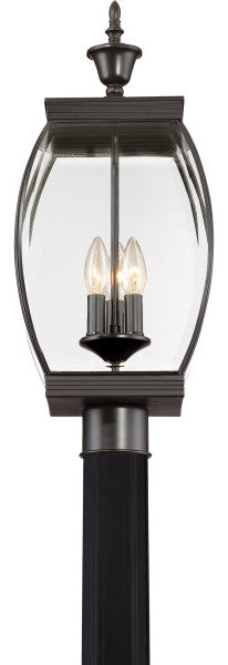 Oasis 3-Light Outdoor Lantern, Medici Bronze