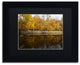 ''Autumn Along the Rocky River'' Matted Framed Canvas Art by Kurt Shaffer