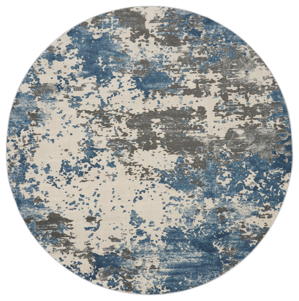 Nourison Home 5'3"xRound Rustic Textures Area Rug