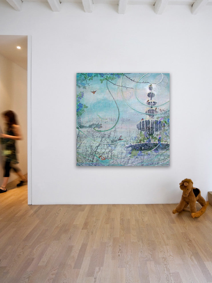 "Drowning Fountain" Print on Canvas by Tracy Silva Barbosa