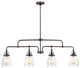 Sea Gull Belton 4-Light Island Pendant Bronze