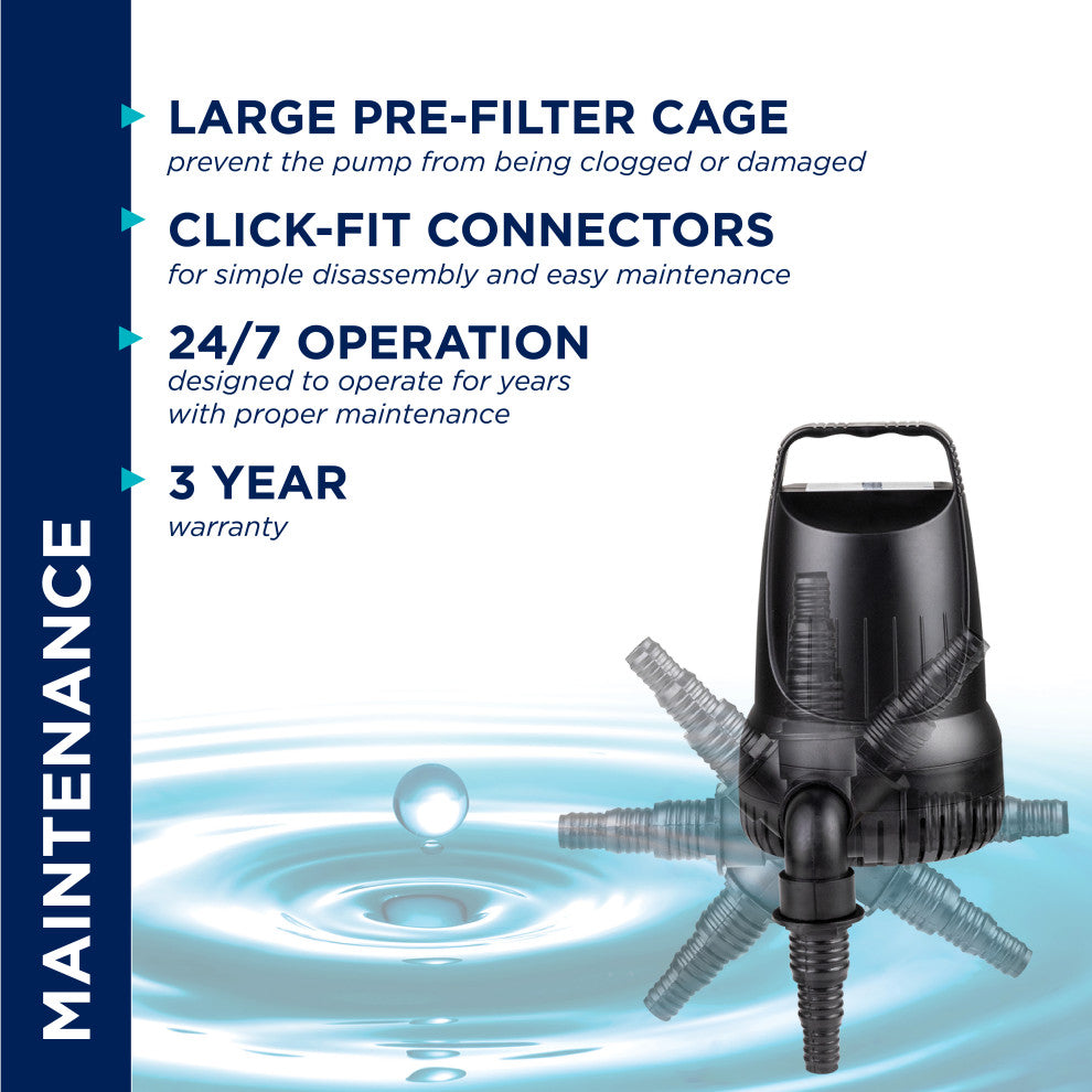 Hurricane Pump 3100 GPH With 33-Foot Cord
