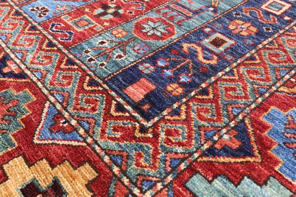 5' 10" X 8' 9" Tribal Persian Gabbeh Shall Hand Knotted Wool Rug Q11153